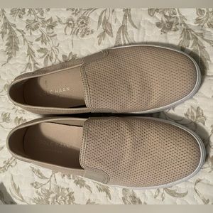 Cole Haan pierced leather slip on sneakers